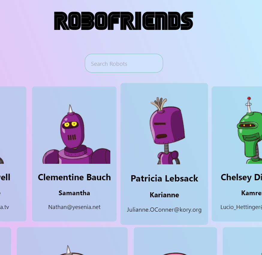 RoboFriends App